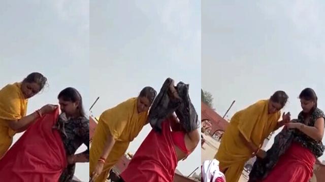 Mom & Daughter Changing Clothes Outdoor Capture Viral Video
