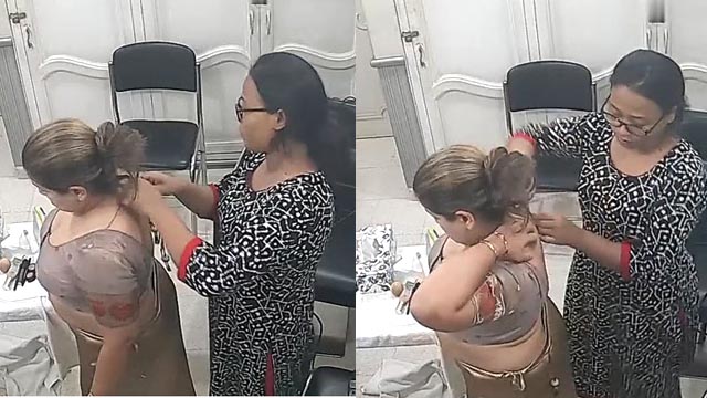 Horny Rich Bhabhi Changing Parlour In CCTV Captured – fsiblogx