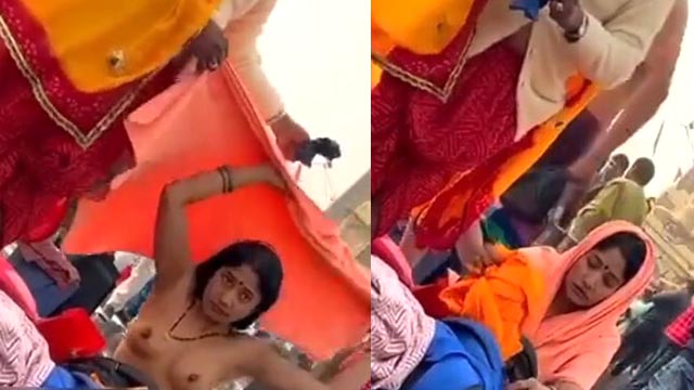 Desi Bhabhi After Bath Outdoor Changing Dress New Clips