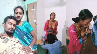 Horny Tamil Wife Threesome Fucking While Husband Recording Video’s