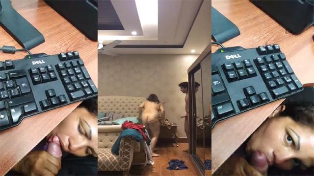 Busty Mature Wife BJ Fucking A Office Lucky Guy