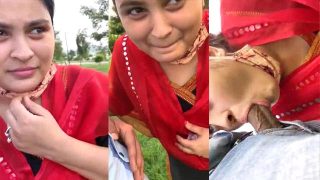 Horny Telugu Girl Deep Blowjob Village Outdoor