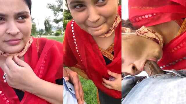 Horny Telugu Girl Deep Blowjob Village Outdoor