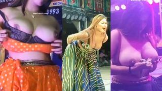 Viral Arkestra Dancing Girls Flashes Her Beautiful Big Tits Show