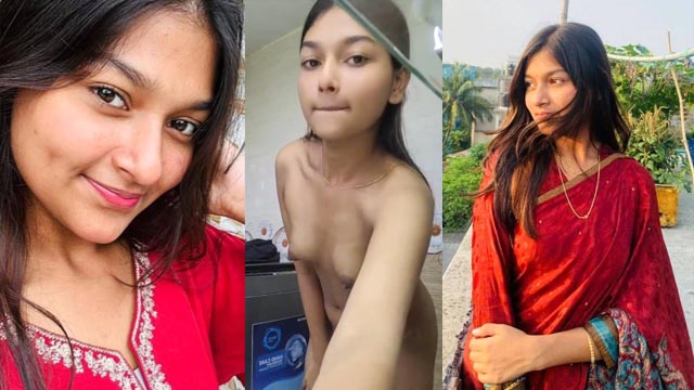 Bengali Young Cute Slim Girl Stripping Full Nude Mms