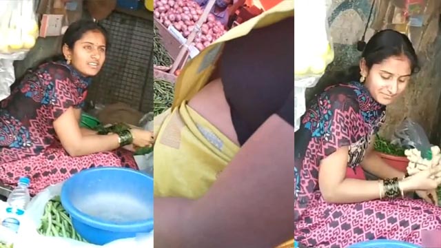 Desi Bhabhi On Market Blouse Down Secretly Captured Mms